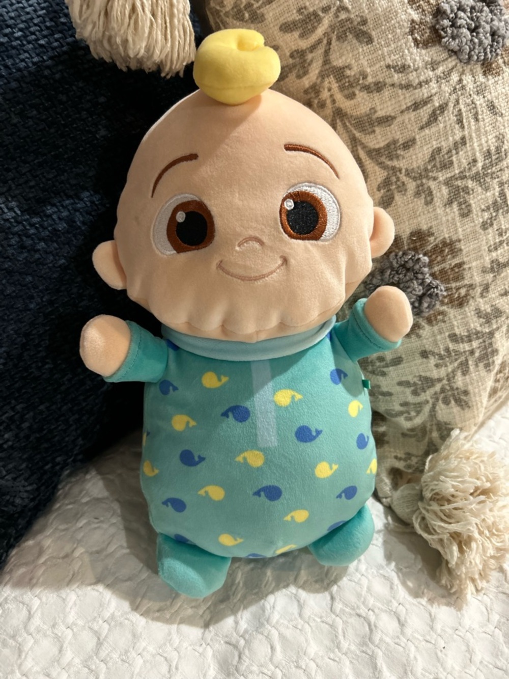 Cocomelon Plush with Yellow and Blue Accents